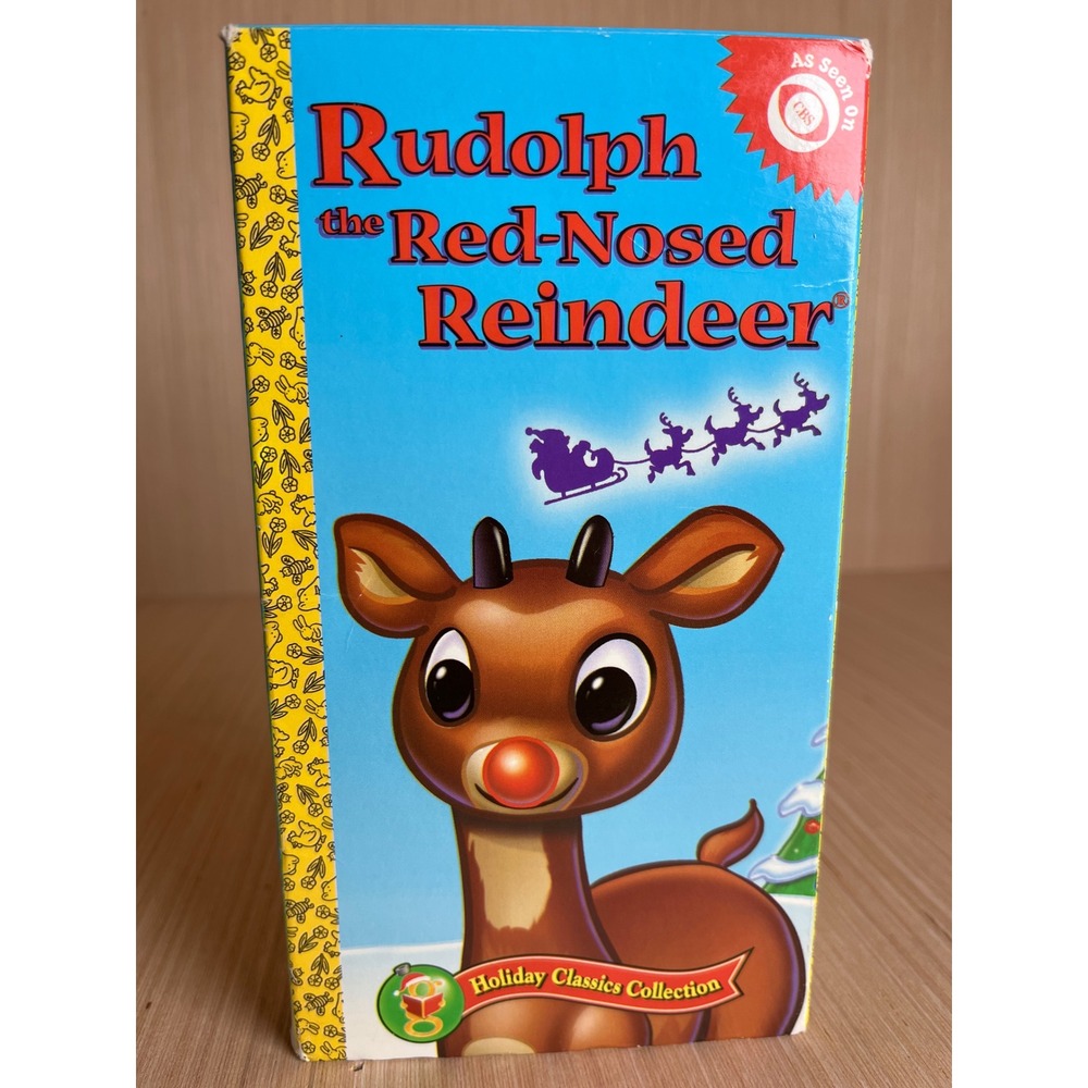 Vintage Rudolph the Red-Nosed Reindeer VHS Golden Books Sony Wonder Holiday 90s